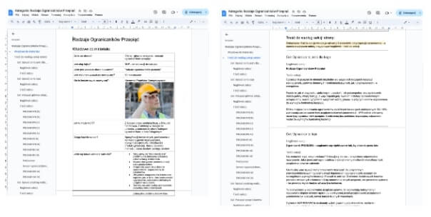 Opracowanie treści do strony, w której uwzględniamy potrzeby wiedzowe naszych decydentów.